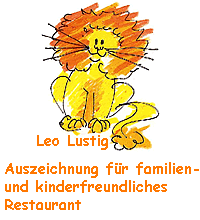 Leo Lustig - Auszeichnung für familien- und kinderfreundliches Restaurant und Hotel